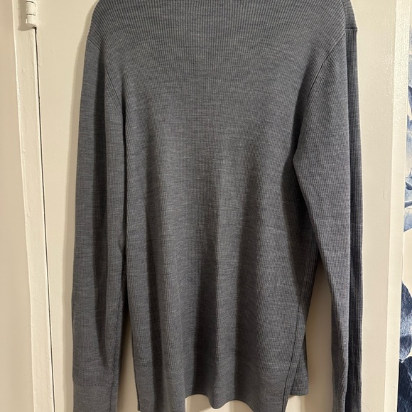 NWT - ALLSAINTS mode merino open cardigan - large - twilight blue - Picture 3 of 8